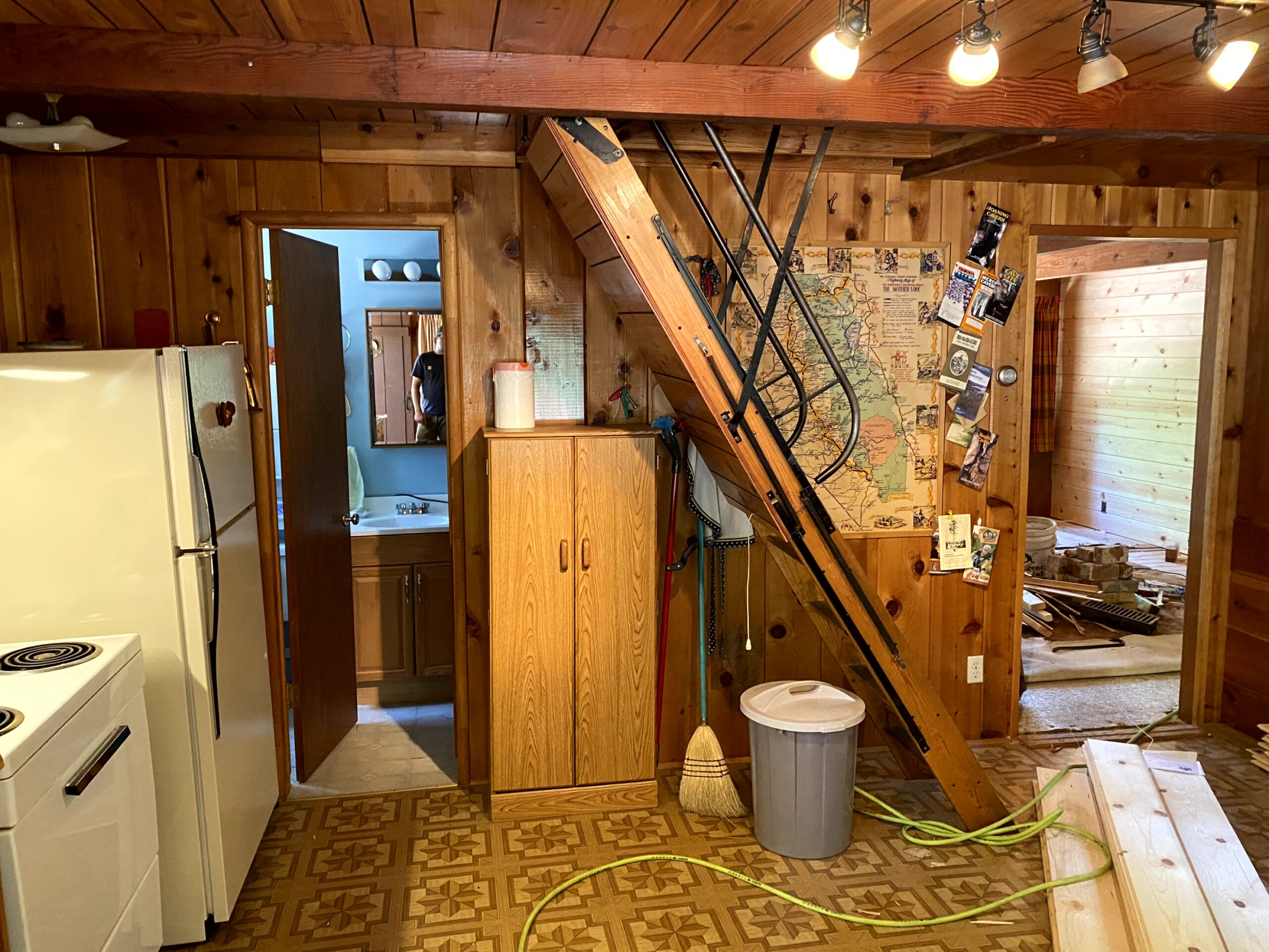 Waterman-Construction-Custom Waterman Construction with an attic staircase addition.