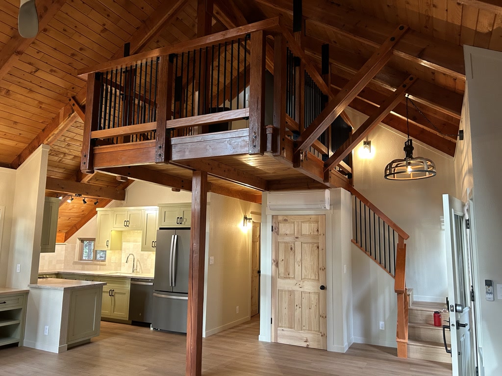 Waterman-Construction-Custom Waterman Construction custom loft area addition over the living area of a home.